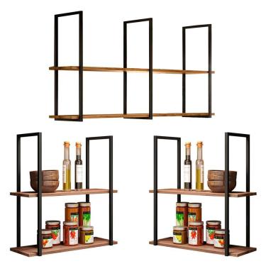 Imagem de Conjunto 3 Prateleiras Industrial Multiuso Wire Bp 15Mm