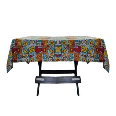 Imagem de Toalha Mesa Oxford Estampado 1,50x1,50 4 Lugares Quadriculado