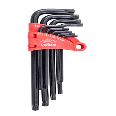 Imagem de Torx Longa Guia T10-T50 Jogo 9 Peças Corneta