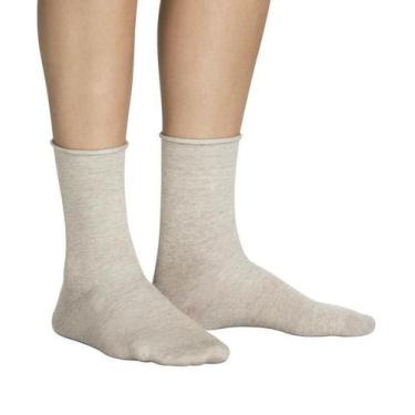 Imagem de Meia Masculina Sem Punho Lupo Casual 01275-001 Algodão, Marinho, GG (4