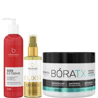 Imagem de Borabella SOS 240ml + Óleo Elixir 60ml + Máscara Bóratx 300g