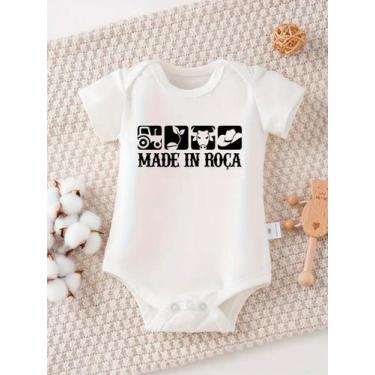 Imagem de Bodie Bebê Farmfun Roupa Recém Nascido Macacão Estampado Country Suedi