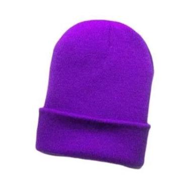 Imagem de Gorros de Inverno de Malha - Unissex, para Outono e Inverno, Roxo