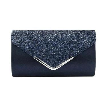 Imagem de Bolsa Clutch Envelope Feminina Brilhante E Elegante Para Festas, Casam