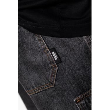 Imagem de Bermuda Cargo Jeans Masculina Cós Elástico Estonada Hunter, Preto esto