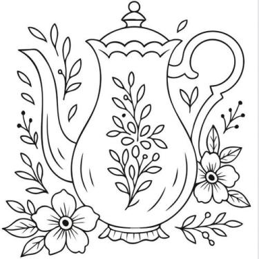 Imagem de Pano de Prato Riscado Estilotex - Coleção 2, JARRO