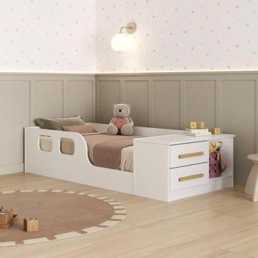 Imagem de Cama Infantil Montessoriana Solteiro Miguel Branco - Espresso Móveis