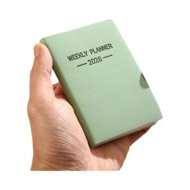 Imagem de Caderno De Planejamento Diário A7 Com Capa PU Cor Morandi, 64 Folhas, 