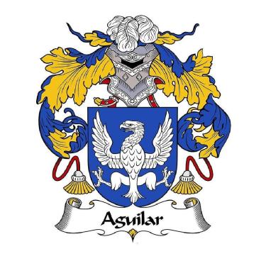 Imagem de Pôster Heráldica Brasão Da Família Aguilar 32X43 Cm