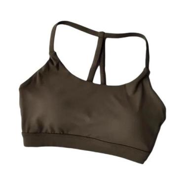 Imagem de Sutiã Esportivo Feminino Sexy Com Bojo Push-Up Para Yoga, Fitness E Tr