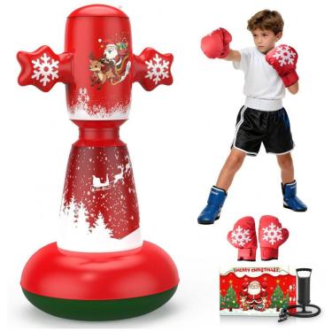 Imagem de BaiYuan Bolsa de Pancadas Inflável 147 cm para Crianças - Treino de Karatê, Taekwondo c...
