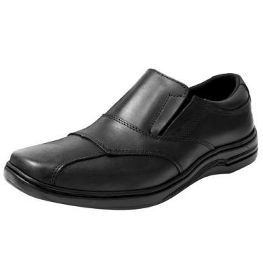 Imagem de Sapato Social Masculino Clássico Tradicional em Couro Legítimo Cor:Pre