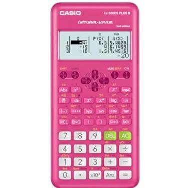 Imagem de Calculadora científica Casio FX-300ESPLS2, pequena, rosa