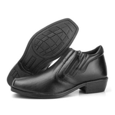Imagem de Bota Social Masculina Com Bico Quadrado E Ziper Lateral-Masculino