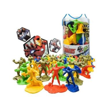 Imagem de Kit 14 Herois Bonecos Minaturas Original Marvel Avengers