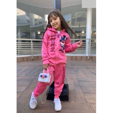 Imagem de Moletom Infantil Com Capuz Conjunto Menina Blogueirinha Lilo Stitch - 