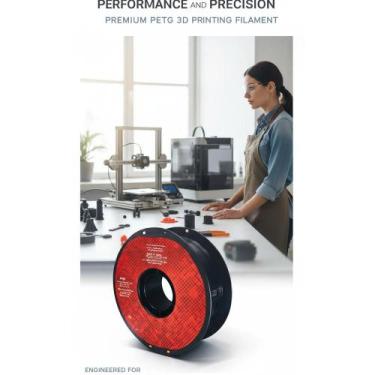 Imagem de 2x Filamento PETG 1.75mm 1kg P/ Impressora 3D: Qualidade Sup - Congrat