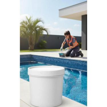 Imagem de 2x Rejunte Epóxi Piscina Azul 1kg: Resistente, Antimofo - Congratulati