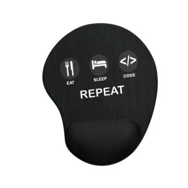 Imagem de Mouse pad Ergonômico Rotina do Programador - Artgeek