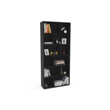 Imagem de Estante Livreiro Casal Xangai Preto - Politorno