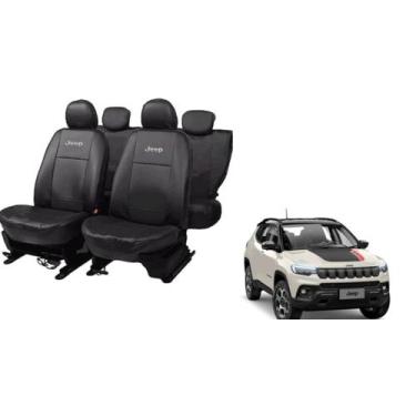 Imagem de Conjunto Capa de Couro Compass 2020 a 2024 Anti Derramamento - ferro t