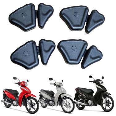 Imagem de Kit 4 Bucha Coxim Coroa Borracha Honda BIZ 100 2013 2014 2015 - Smartf