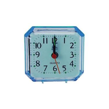 Imagem de Relogio Despertador Quadrado Acrilico Transparente Art House