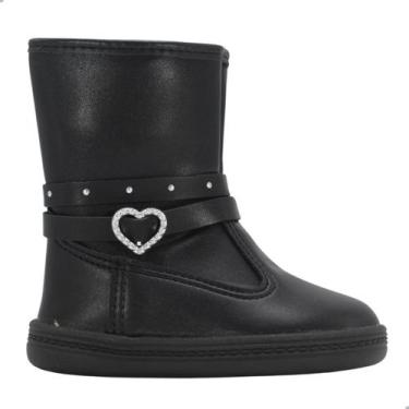 Imagem de Bota Bebê Molekinha Preto Cano Alto - Molekinho, Pt, Preto, 19