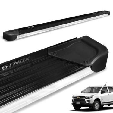 Imagem de Estribo Lateral S10 CD 2012 a 2023 Alumínio Preto A4 - Gtnox