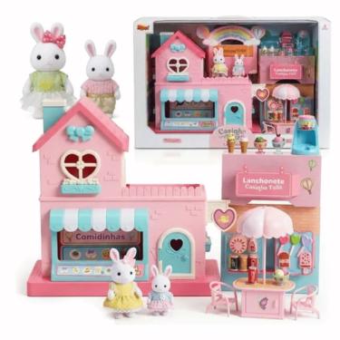 Imagem de Casinha de Brinquedo Lanchonete da Família Coelho com Acessórios para Maiores de 4 Anos Zoop Toys