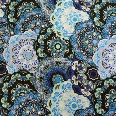 Imagem de Tecido Tricoline Estampado Mandala - Real Tecidos
