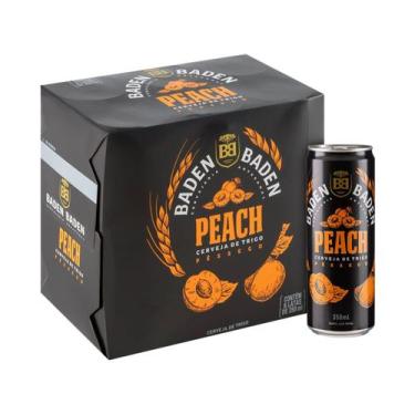 Imagem de Cerveja Baden Baden Peach Puro malte - Golden Ale 6 Unidades Lata 350m