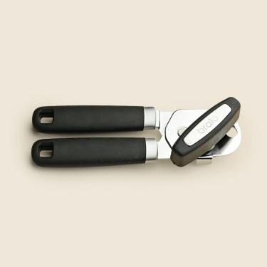 Imagem de Abridor de Lata Black Inox 19cm Manual Resistente em Inox para Cozinha Preto Acasa
