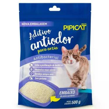 Imagem de Aditivo para Areia Sanitária Pipicat Antibacterial 500g Elimina Odores