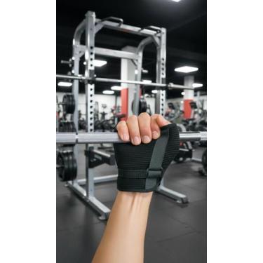 Imagem de Luva Palmar para Treino Ajustável Tamanho P Preta - Congratulations St