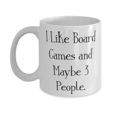 Imagem de I Like Board Games and Maybe 3 People. Caneca de 325 ml, copo de jogos de tabuleiro, presentes épicos para jogos de tabuleiro