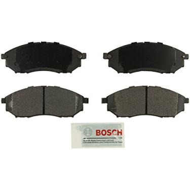 Imagem de BOSCH BE888 Conjunto de pastilhas de freio a disco de cerâmica azul - compatível com Infiniti EX35/37, FX35/37, FX45, G35/37, M35/37, M45, M56, Q40, Q45, Q70, QX50, Q70; Nissan 350Z, 370Z, Murano,