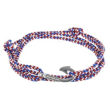 Imagem de West Coast Paracord — Pulseiras femininas ajustáveis com âncora náutica e anzol – Feito de corda de nylon