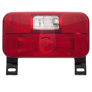 Imagem de Lumitronics Red montagem de superfície Stop/volta/Luz Traseira, Licença Bracket, e Licença Light (Black)