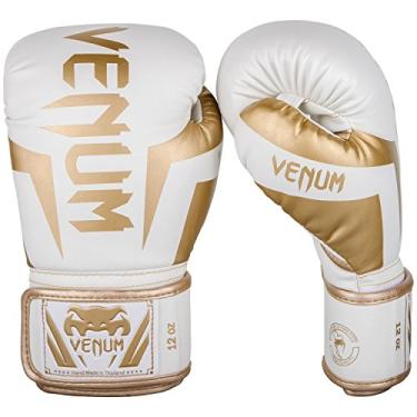 Imagem de Venum Luvas de boxe Elite - brancas/douradas