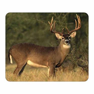 Imagem de Mouse pad de cervo Whitetail Buck – Design de tema da vida selvagem – presente de papelaria – Artigos de escritório em computador