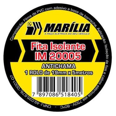 Imagem de Fita Isolante C Cola 19Mm 10M Marilia Universal Ate 2020 Vvvim20005