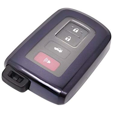 Imagem de Alegender — Capa para chave de TPU (poliuretano termoplástico) macia para Toyota Tacoma 4Runner Sequoia 2017 2018 2020 2021 Toyota Tacoma 4Runner Sequoia 2017 2018 Highlander Avalon Camry Corolla RAV4 Land Cruise Prius V HYQ14FBA