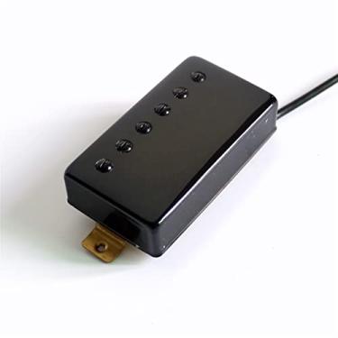 Imagem de Peças De Guitarra Elétrica Cerâmica Humbucking Para Picape De Guitarra LP Em Preto Com Parafusos Captador (Color : 1pc bridge)