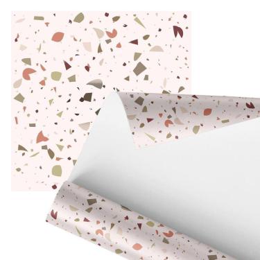 Imagem de Papel De Parede Adesivo Azulejo Artístico Colorido 2,80M