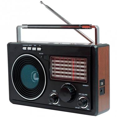 Imagem de Caixa Som Portátil Retrô Rádio vintage Fm Am Sw1-9 110v 220v