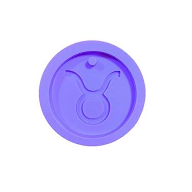 Imagem de Confeitaria dos Moldes, R153 Molde de silicone signo Touro chaveiro resina decorar