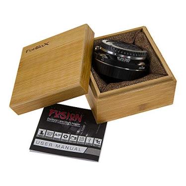 Imagem de Adaptador de lente inteligente Fotodiox Pro Fusion compatível com corpo de câmera digital sem espelho Fujifilm G-Mount GFX com lentes Canon EOS EF