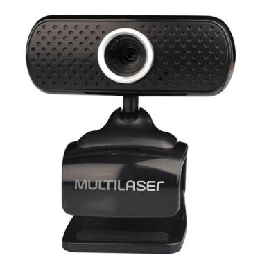 Imagem de Webcam 480P Microfone Embutido Usb Preto Multilaser - Wc051