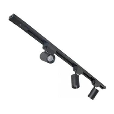 Imagem de Kit Trilho Eletrificado 1 Metro Preto 3 Spot Led 7W 6500K